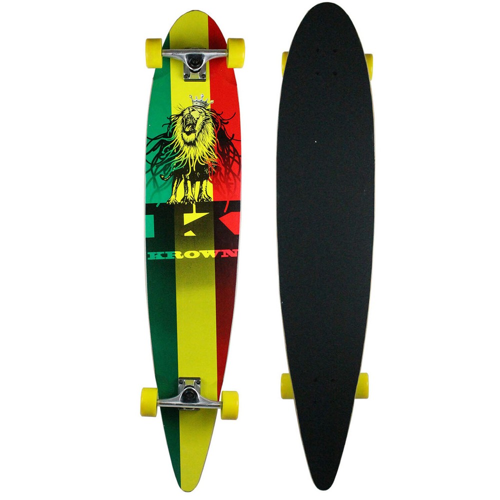 Krown Longboard Complete City Surf Rasta 9" x 46"