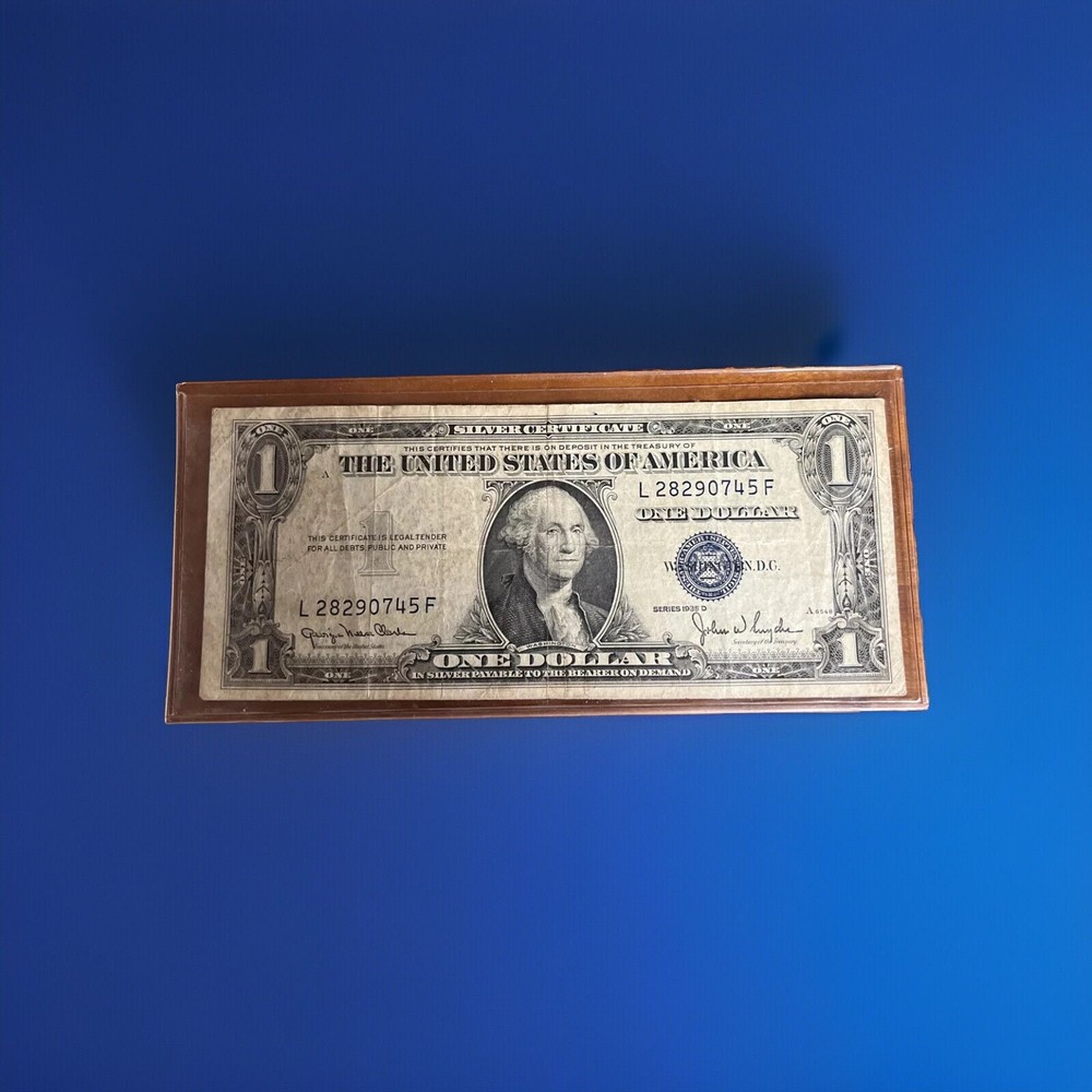 1935 D Silver Certificate  Misalignment Overprint Error