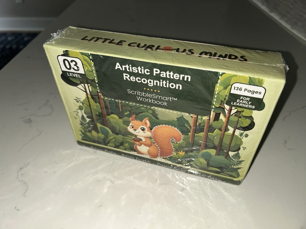 Little Curious Minds ScribbleSmart Workbook Level 3 Artistic Pattern Recognition