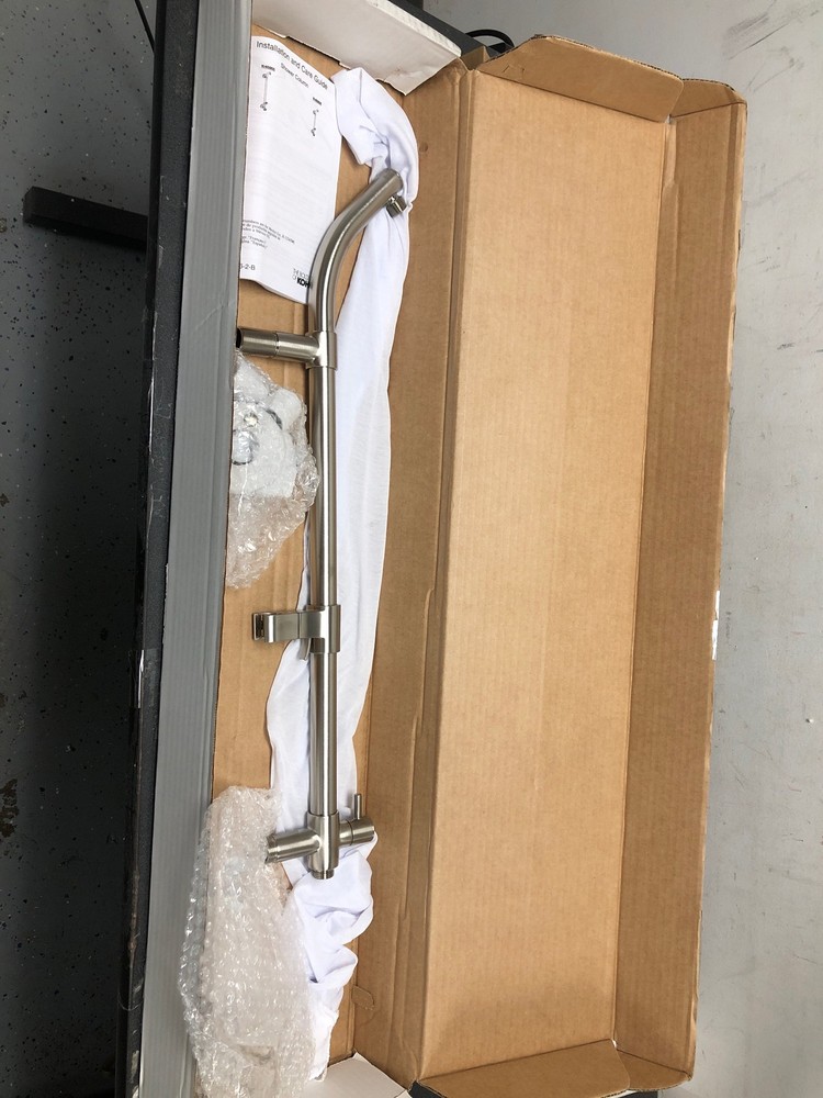 KOHLER 45906-BN HydroRail-S Shower Column: Fixed/Handshower, Brushed Nickel