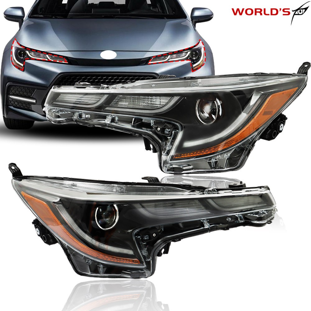 Pair LED Headlights For Toyota Corolla SE XSE XLE 2020-2022 Left&Right Headlamps
