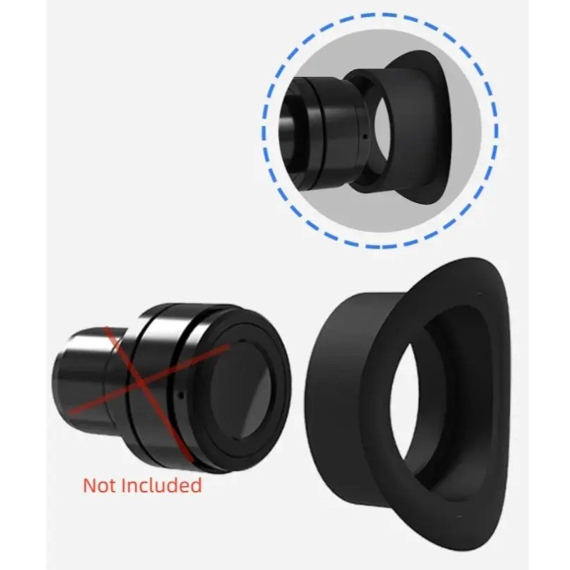 2PCS 35mm Stereo Microscope Eyepiece Eyecups Soft Rubber Microscope Eye Guards