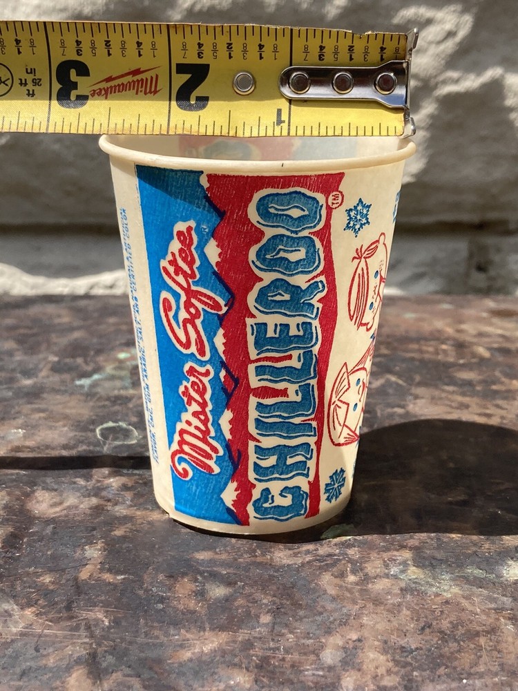 Vintage Chillaroo Mister Softee Wax Cup 1980s 3”
