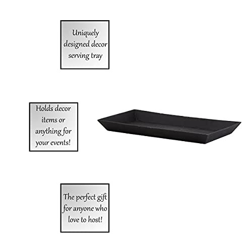 47th & Main Cast Iron Rectangular Serving Tray 10.2x5.80-Inches Durable