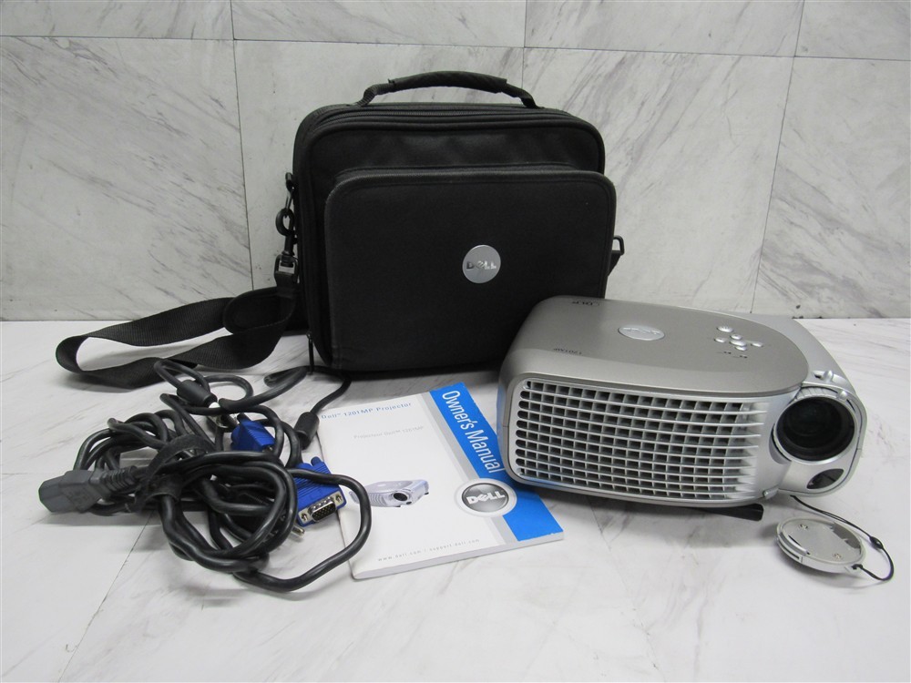 Dell 1201MP Projector 1055 Hours on Lamp Tested & Working - Includes Bag!