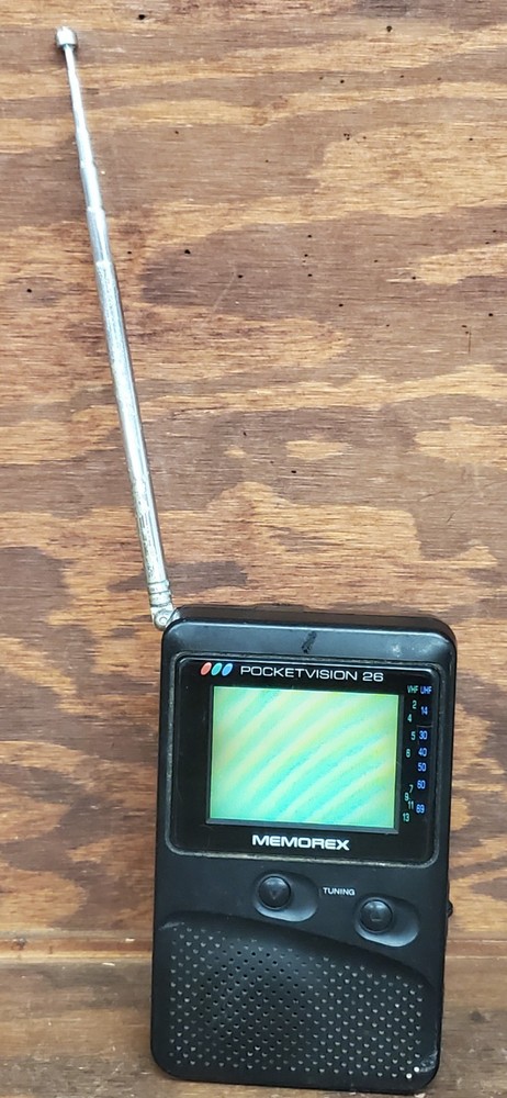 Vintage Memorex Pocketvision 26 TV Working