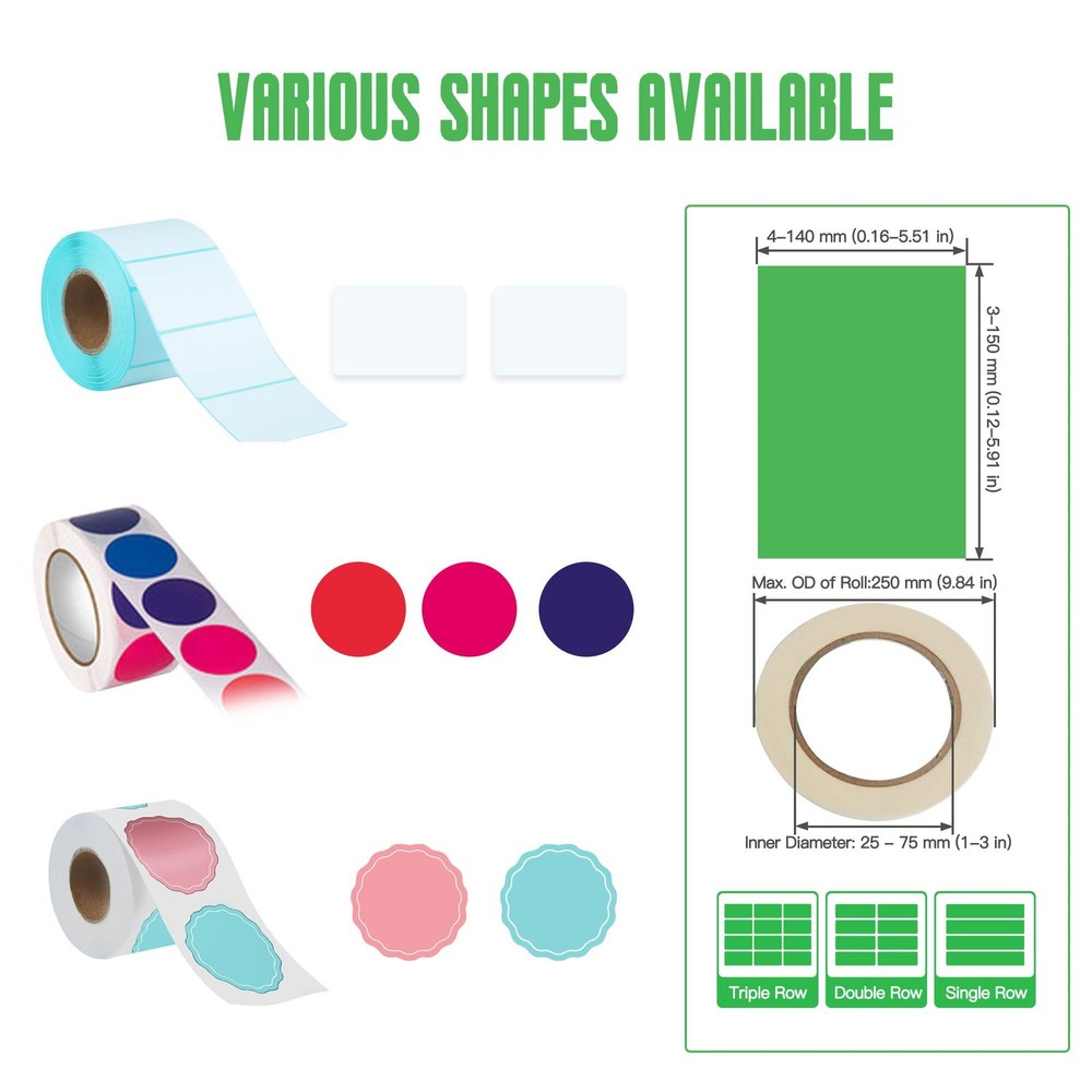 U.S. Solid Automatic Label Dispenser 5.51 in Width Opaque Labels Counter