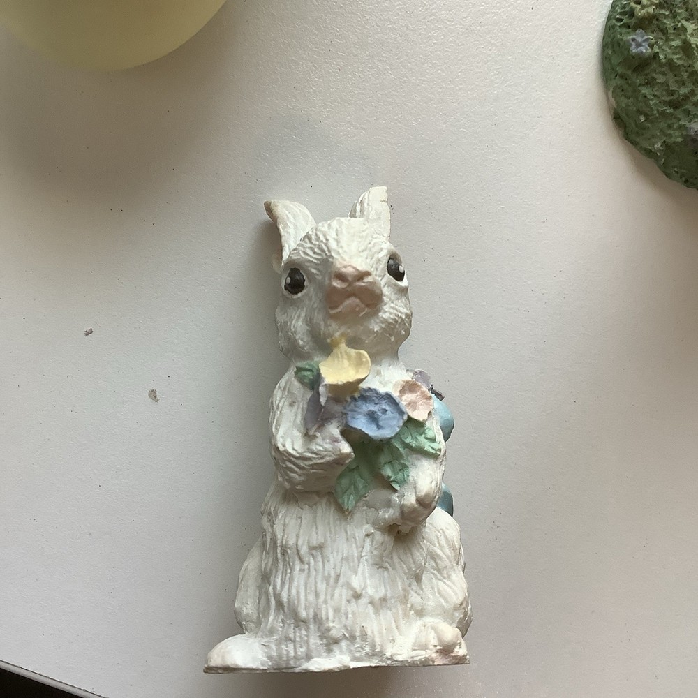 4 Decorative Easter Bunnies One Bunny Egg By Russ Three Bunny Figurines
