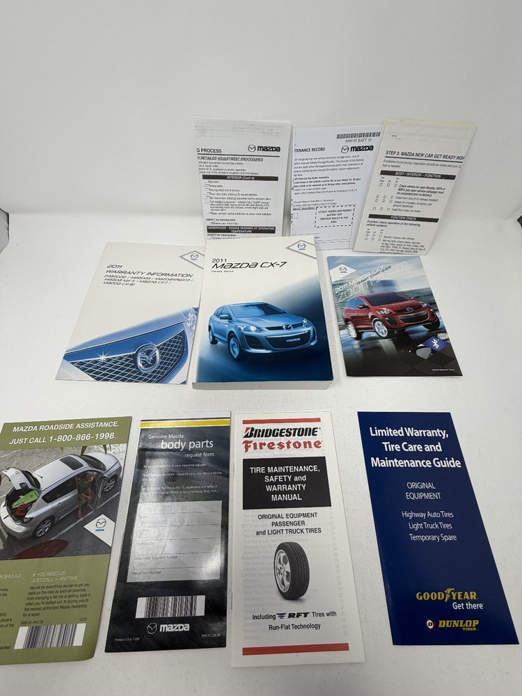 2011 Mazda CX-7 Owners Manual OEM Complete Set