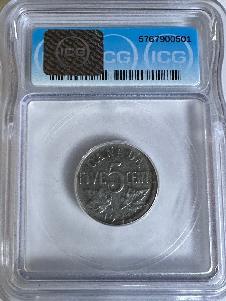 1931 5c Canada (George V), ICG EF45