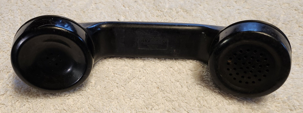 BLACK NON- MODULAR KELLOGG HANDSET EMPTY SHELL WITH CAPS