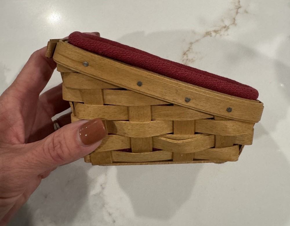 2004 Longaberger Mini Cilantro Basket Liner Protector