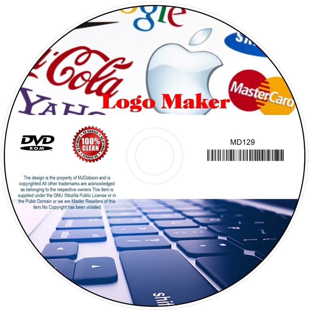 Logo Maker Software DVD | Logo Creator & Design Tool for Windows 7/8/10/11 PC