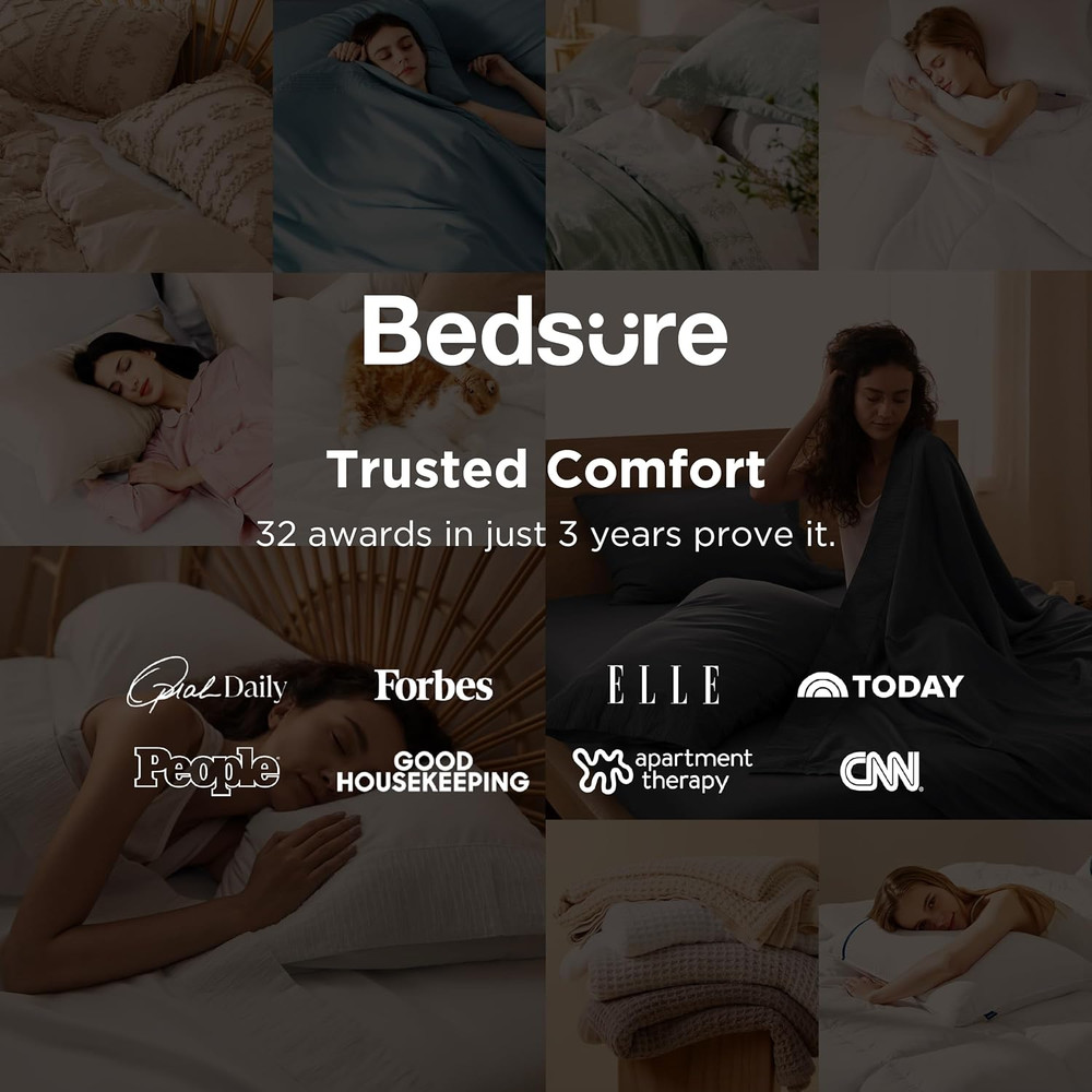 Queen Sheet Set - 4 Pieces Soft Queen Size Sheets - Breathable & Cooling - Hotel