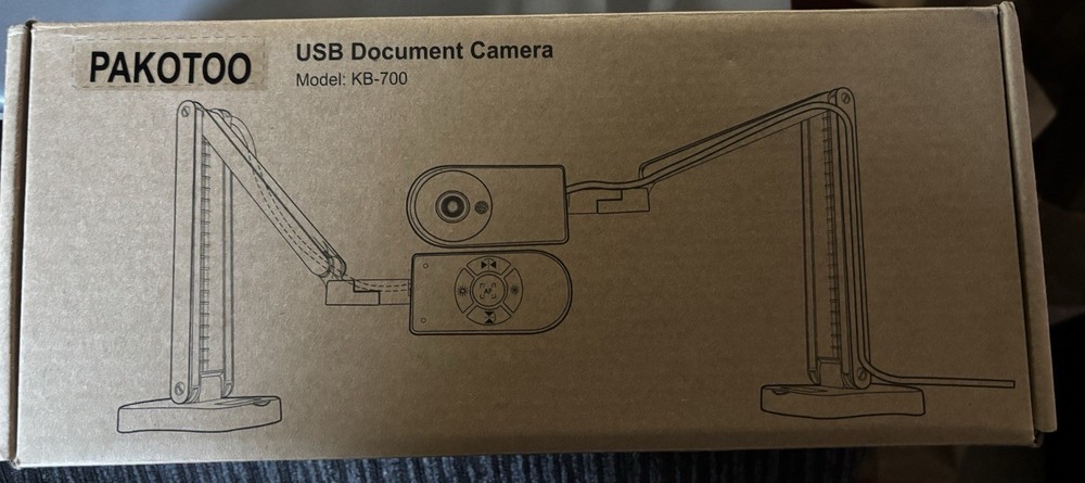 8MP USB Document Camera, Auto Focus LED Light Image Reversal (KB700)