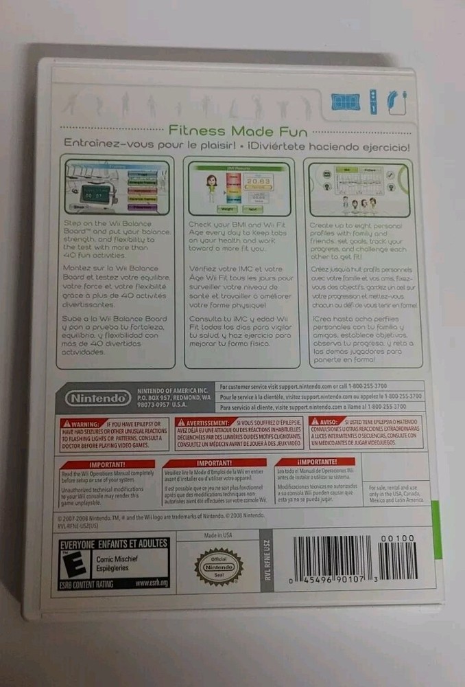 Nintendo Wii Fit 2007 CIB Complete With Manual