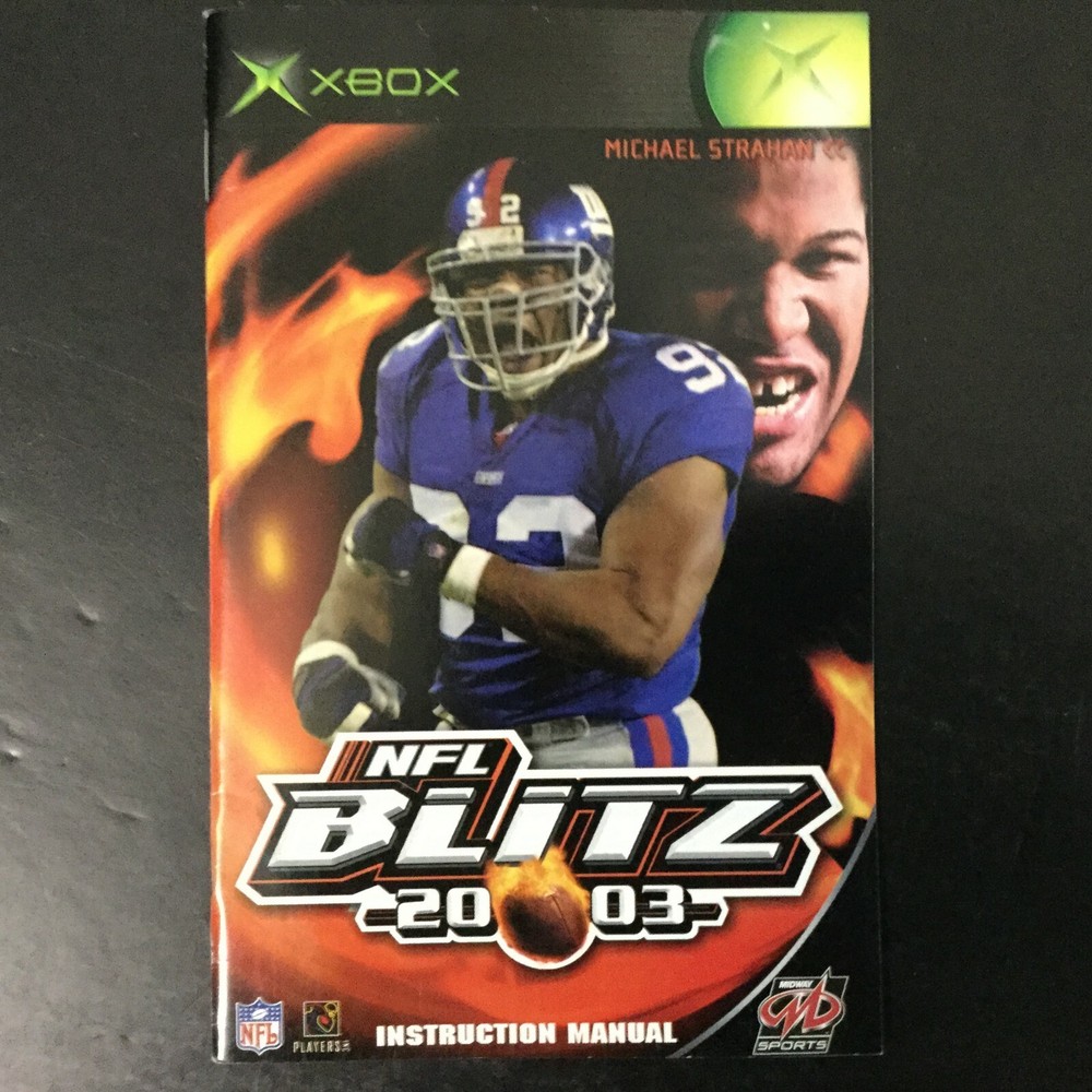 NFL Blitz 2003 Microsoft XBOX Instruction Manual Only