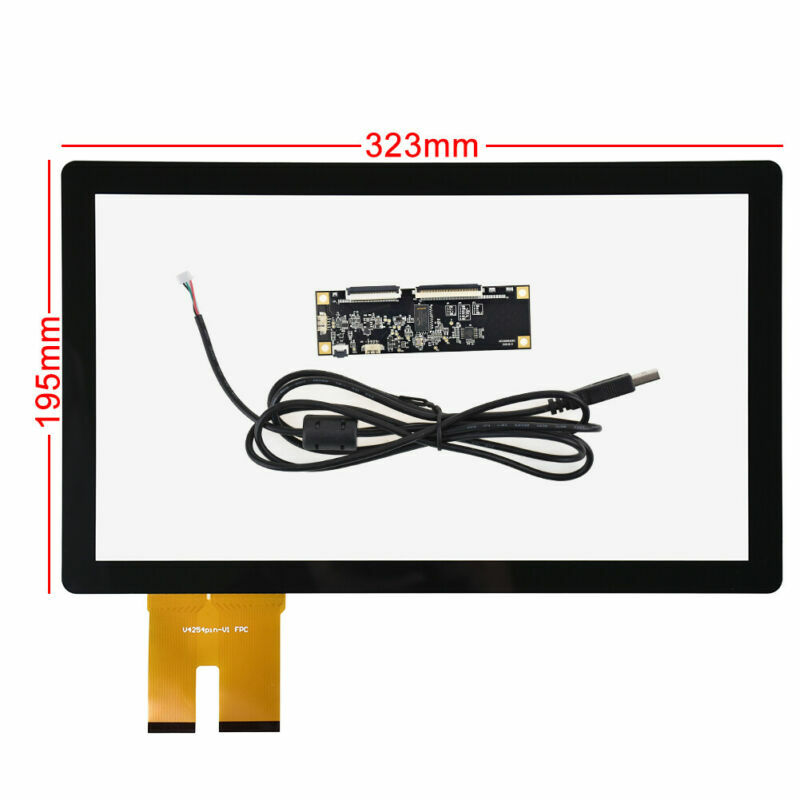 13.3 inch 16:9 EETI Capacitive Multi Touch Screen Panel 323*195mm+USB Controller