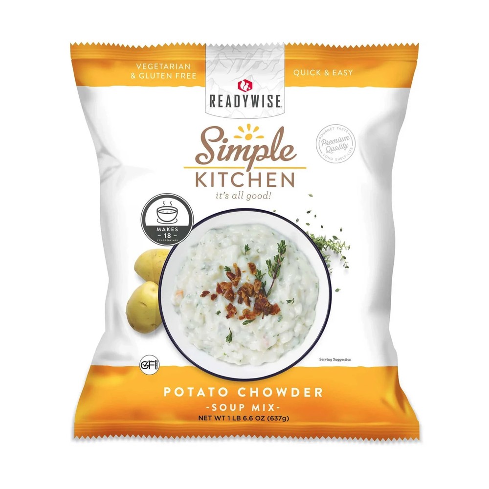 Readywise Potato Chowder Soup Mix - 18 Servings