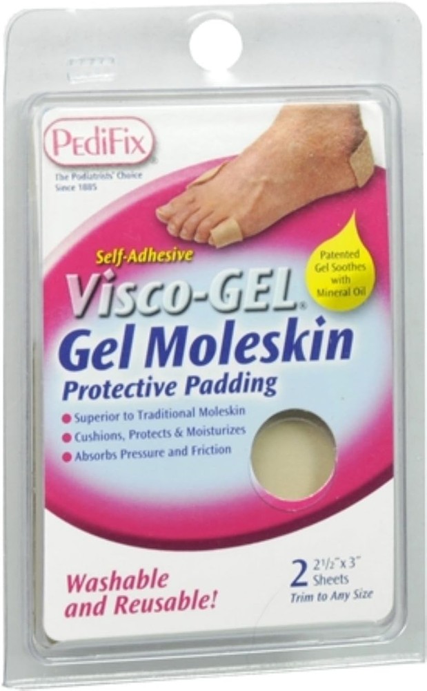 PediFix Visco-gel Moleskin Protective Padding, 2-Count