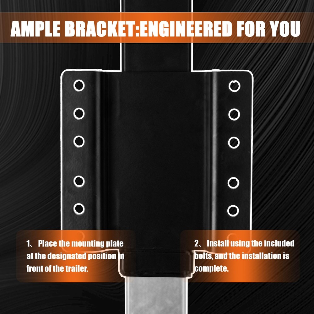 8000lbs Heavy Duty Trailer Jack, 30" Lift Swivel Bolt-on Jack w/ Drop Leg RV