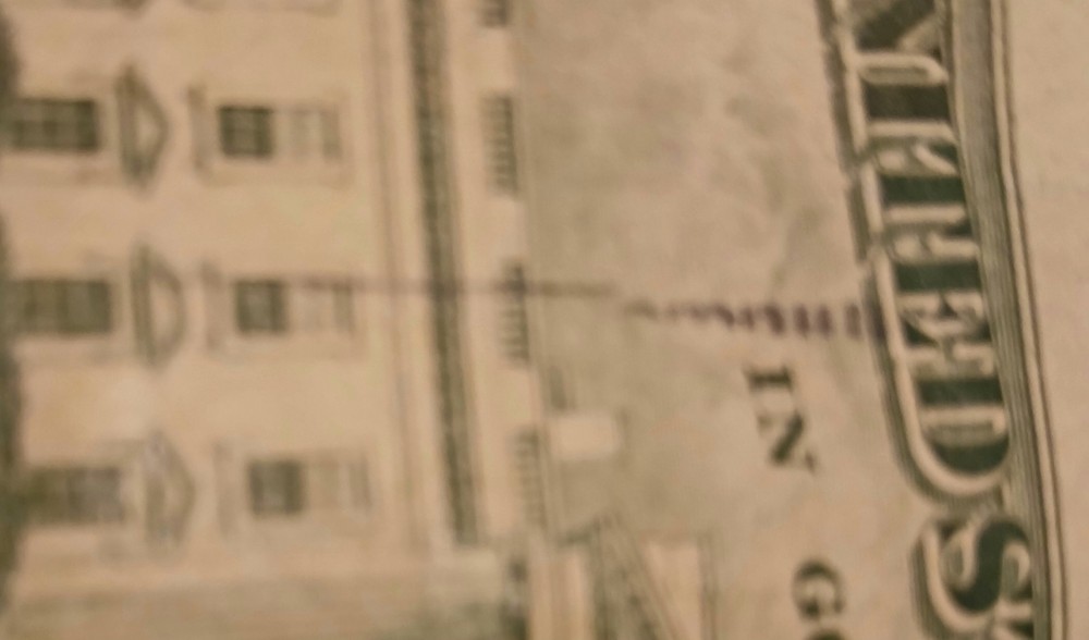 $20.00 NOTE ERROR Misprint On Back