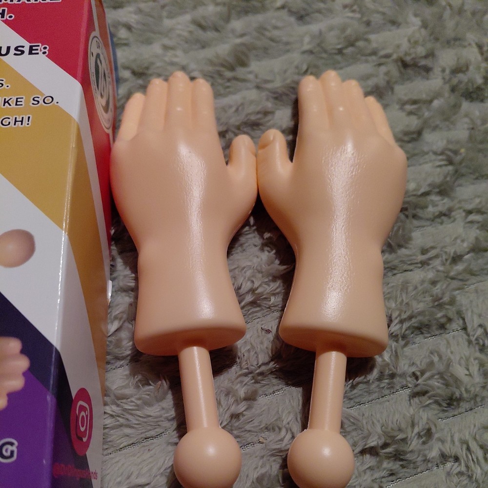 Tiny Hands (1 Pair) - Original Little Small Mini Hand Stick Puppet - Make Any...