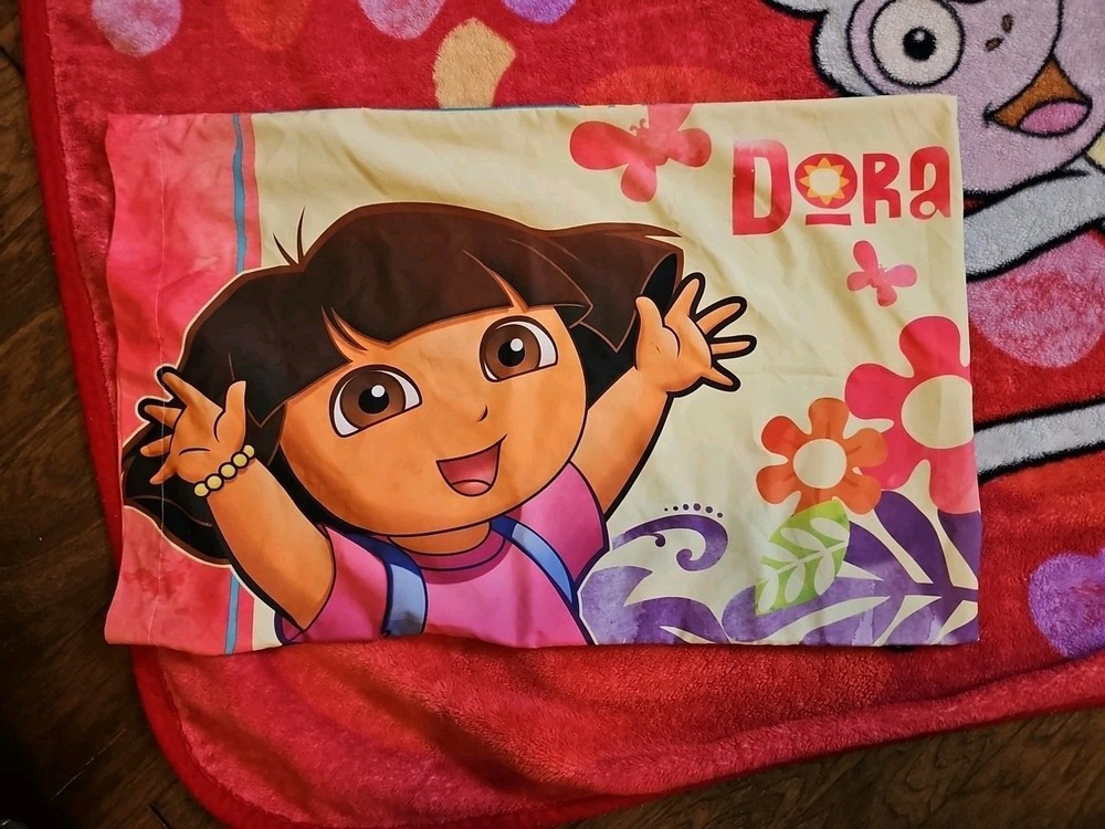 Dora The Explorer Blanket With Pillow Case 75×57