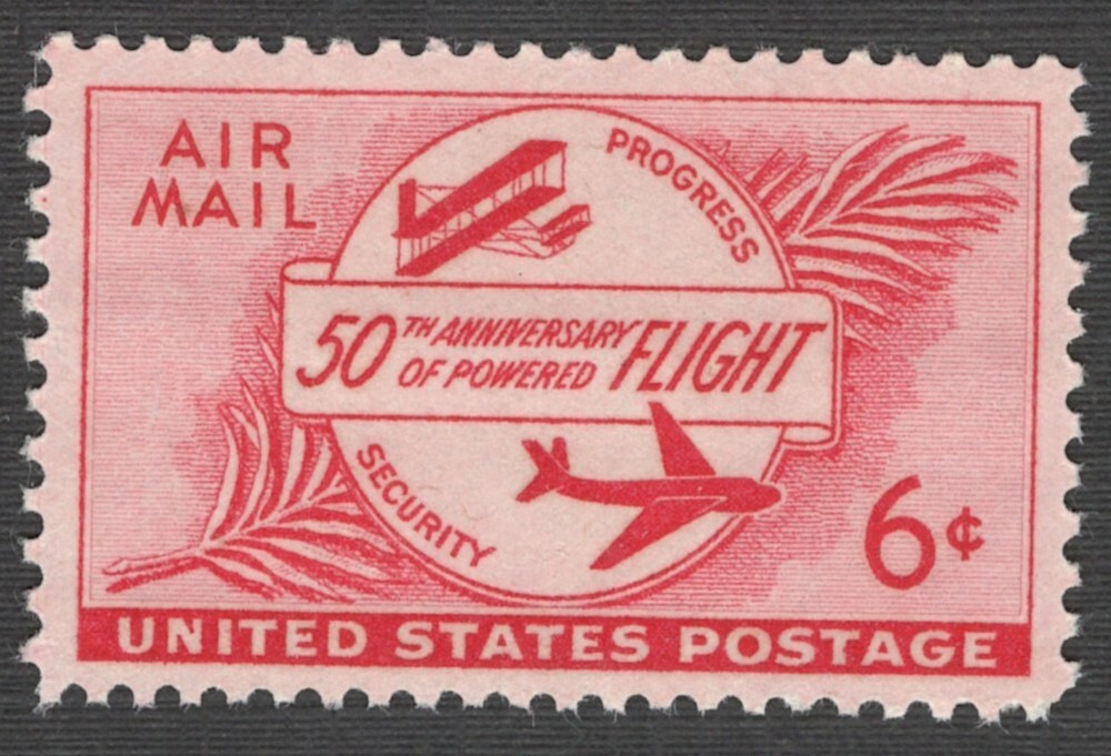 US. C47. 6c. First plane & Modern Plane. MNH. 1953