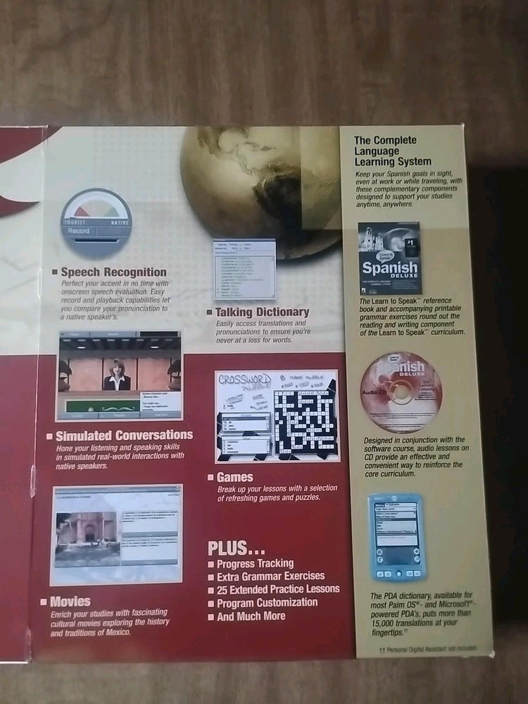 Learn To Speak Spanish Deluxe PC 5 CDS