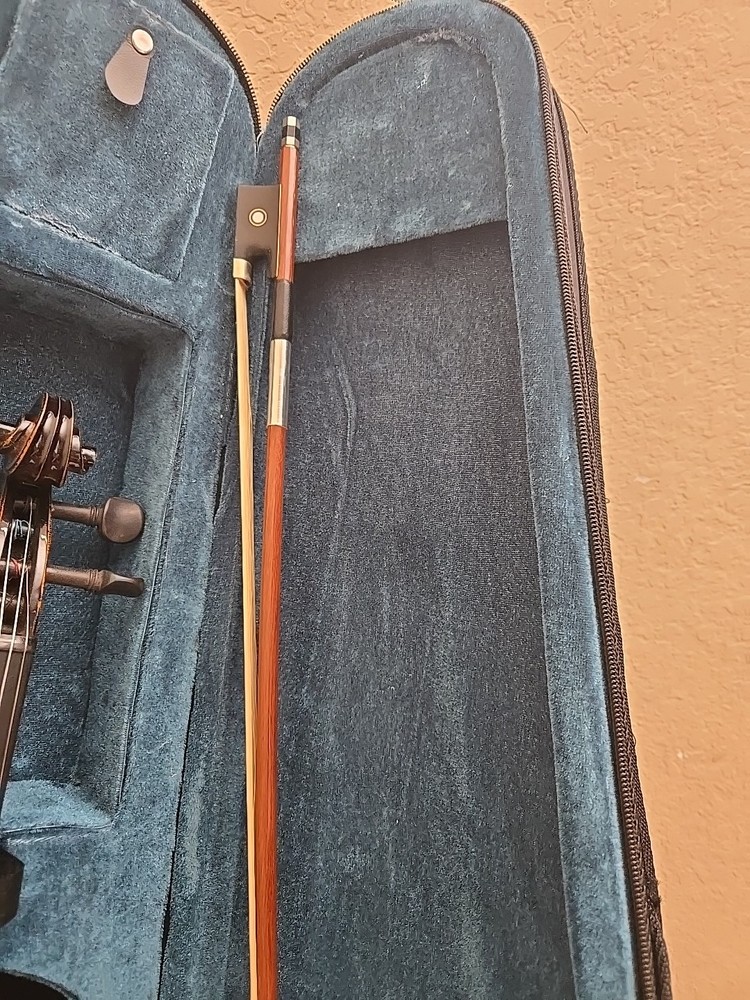 4/4 Violin Antique Style With Extra Strings Bow Case Rosin