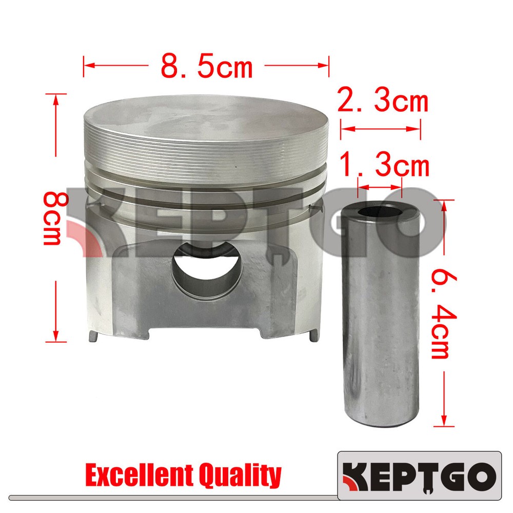 S2800 Piston + Rings Kit Set STD 6 pcs For Kubota For One Engine