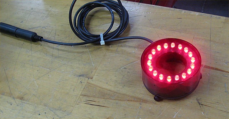 Vision Inspection Camera RED LED Ring Light - RL01B-00AA by August Technology