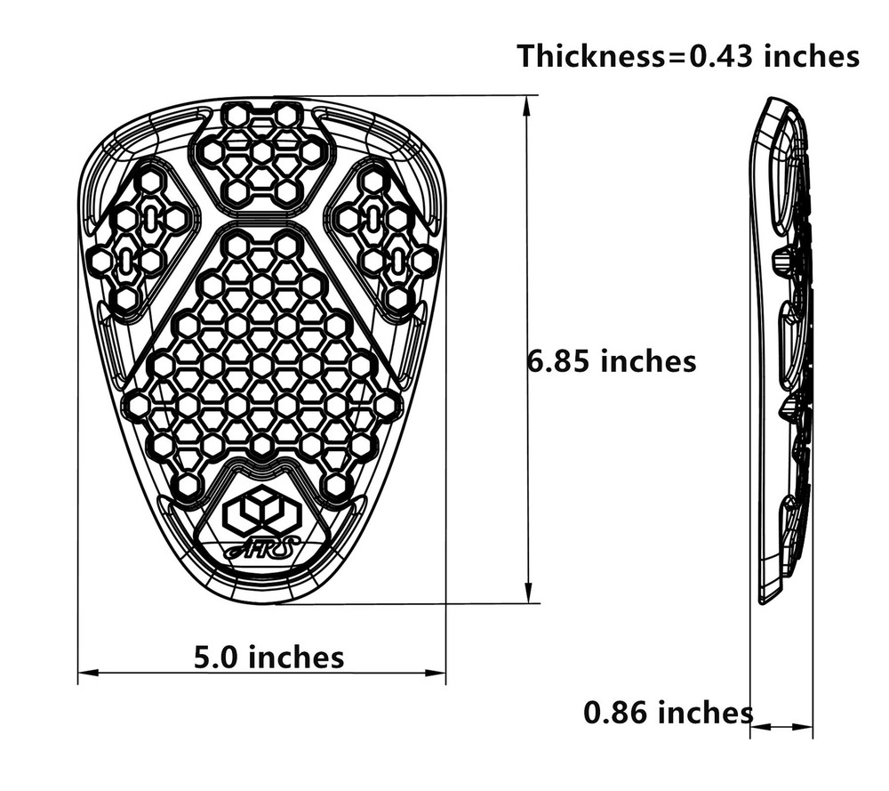 Coccyx Protector CE Insert Armor Motorcycle Pants Replacement Pads