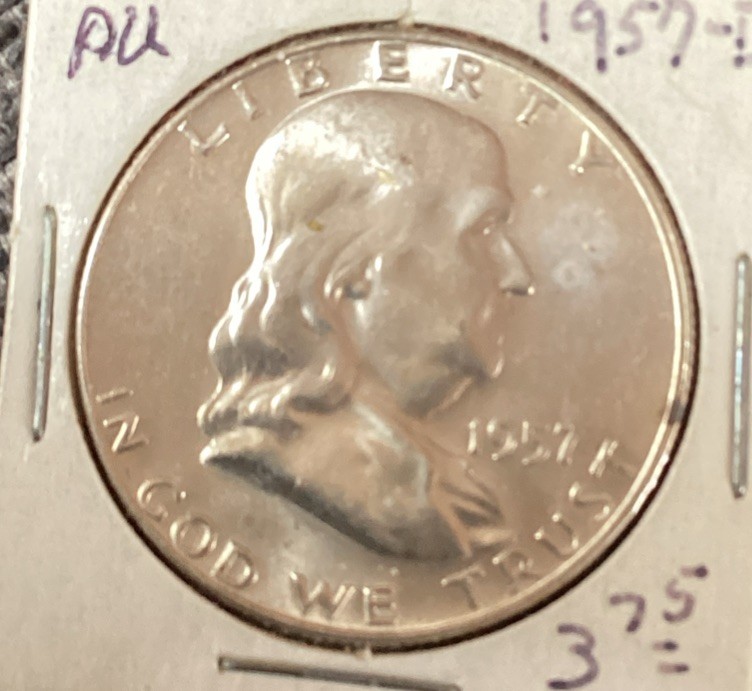 1957 D Franklin Half Dollar