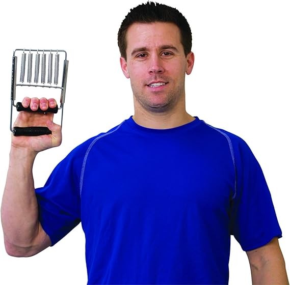 Fabrication Enterprises 6-Spring Adjustable Hand Grip ? Heavy-Duty Strength