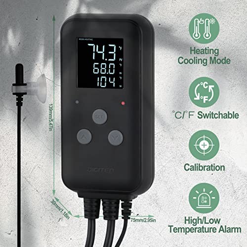Waterproof Digital Temperature 10A Waterproof Temperature Controller
