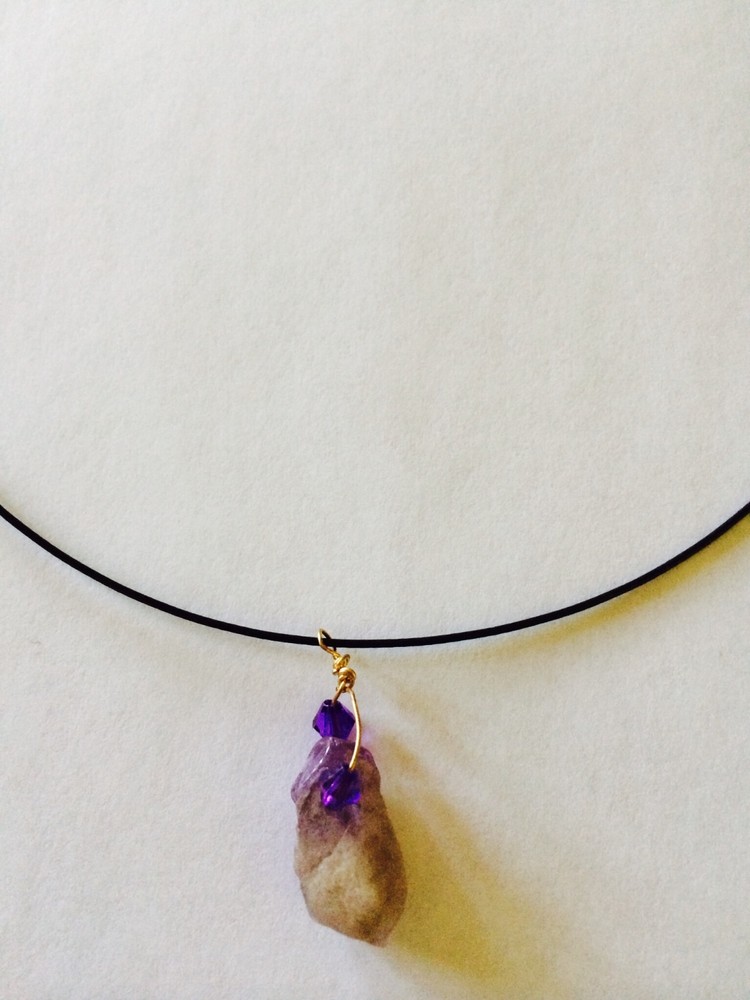 Fun Amethyst beach choker
