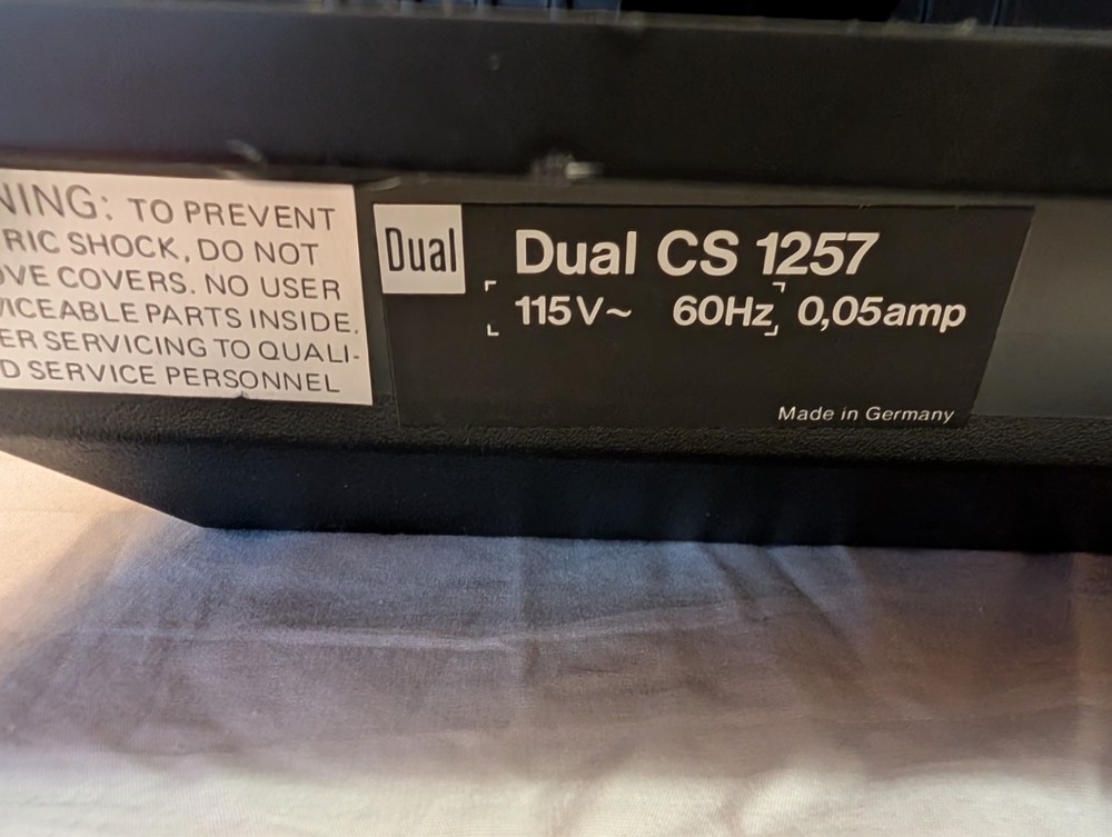 Dual CS 1257 Automatic Belt Driven Turntable TESTED