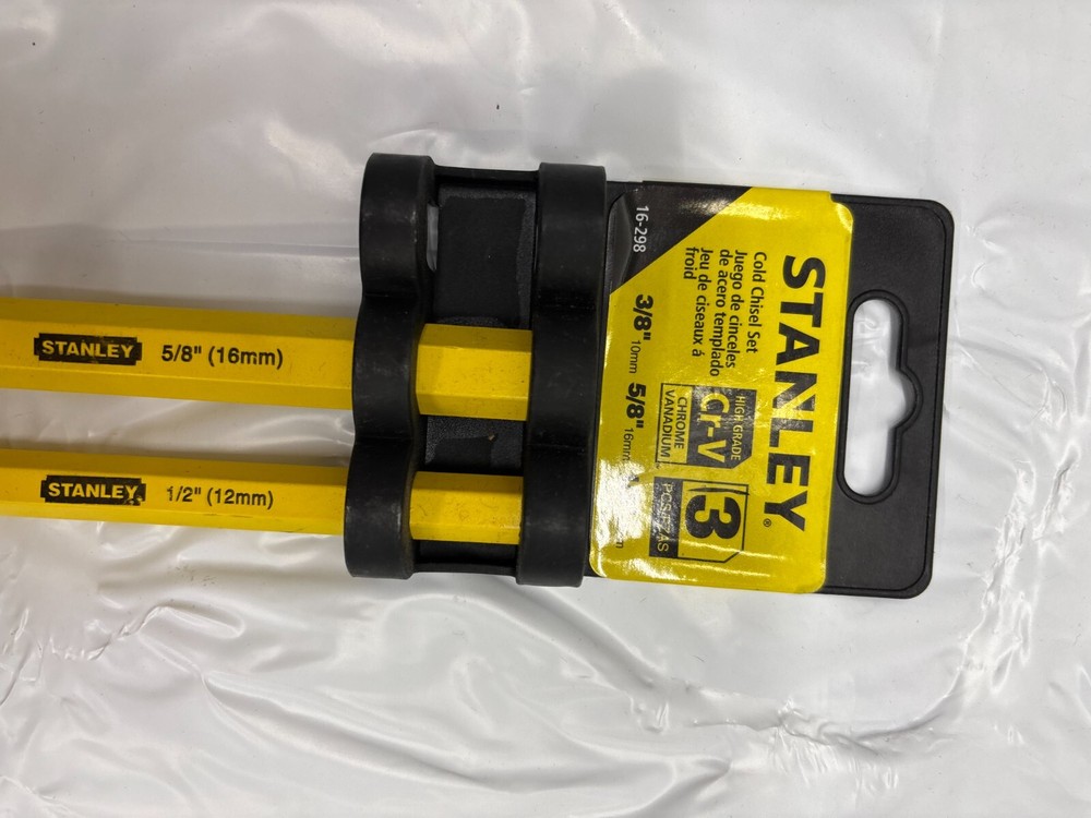Stanley 16-298 2 Piece Cold Chisel Kit-*NEW/Missing a piece*