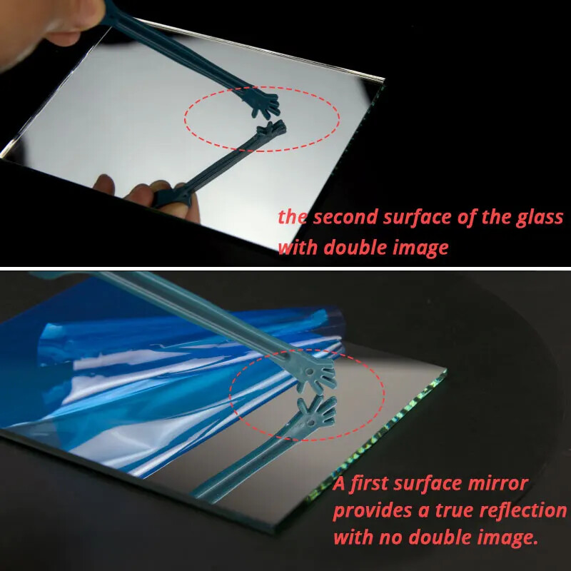 175x105mm Optical First Reflector Projector Front Surface Mirror DIY Flat Mirror