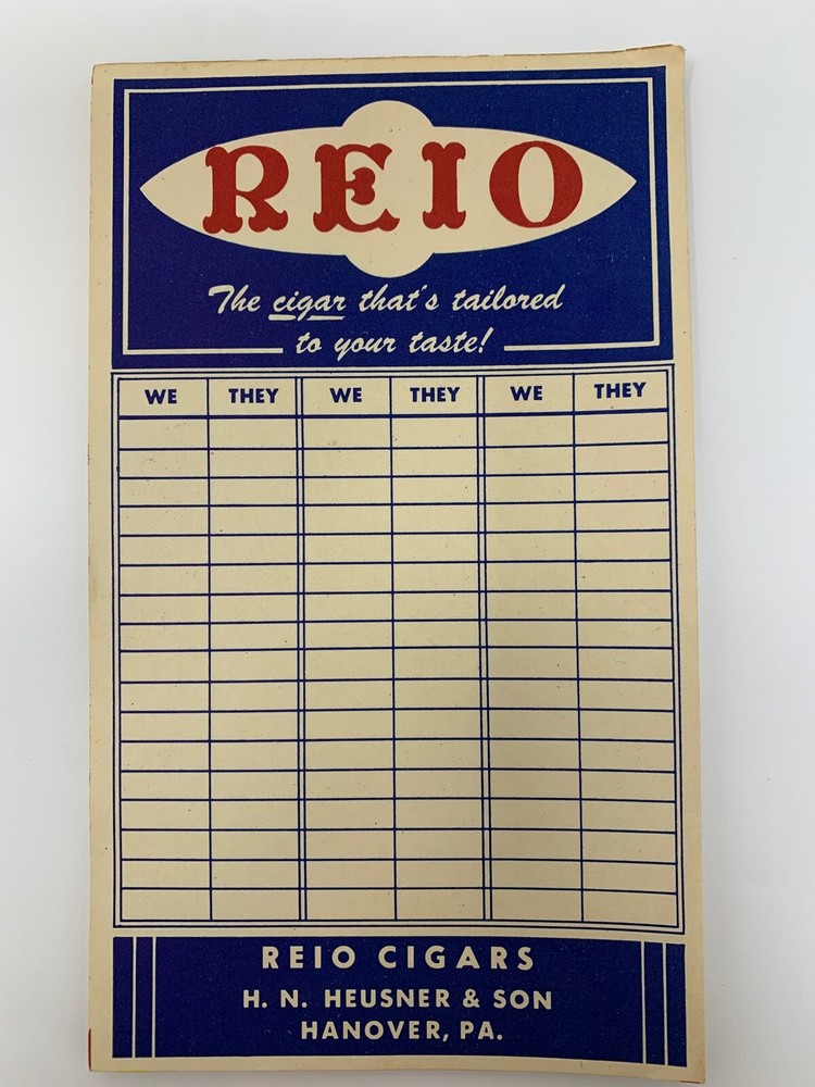 VINTAGE CIGAR ADVERTISEMENT REIO CIGARS NOTEPAD!!