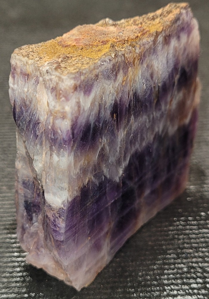Amethyst Chevron Slab - end cut From Morocco. A17