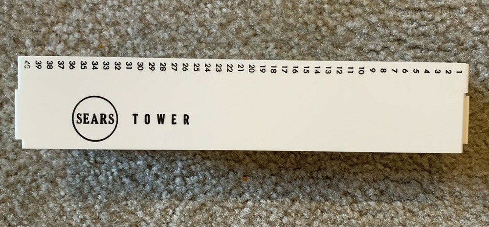 Sears Tower 40 Slide Tray - White
