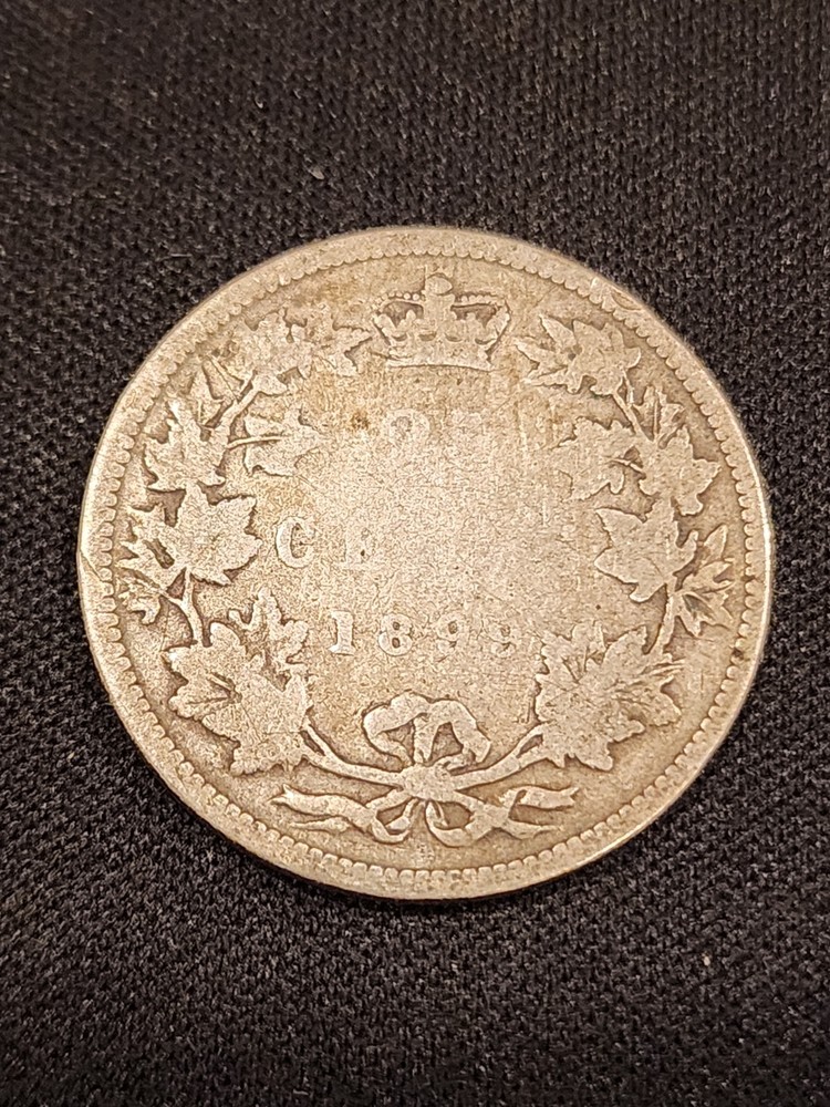 1899 Canada 25 Cents Silver Coin