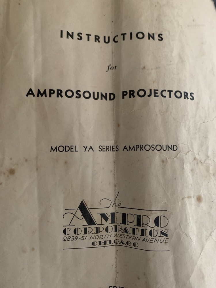 Ampro YA Model 16mm Projector
