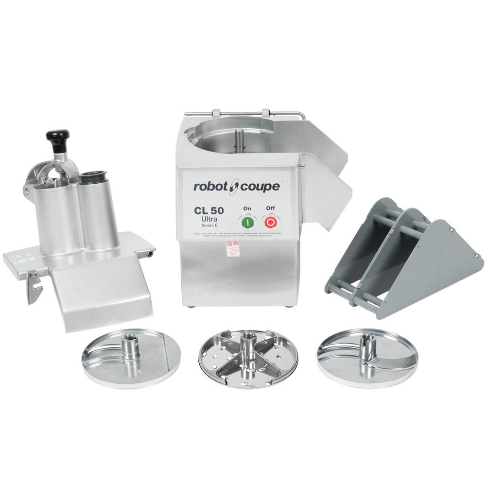 Robot Coupe CL50EUPIZZA Continuous Feed Vegetable Cutter / Food Processor, 5 ...