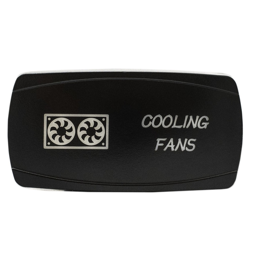 BLUE LED Horizontal COOLING FANS Rocker Switch 4WD 4X4 UTV Waterproof