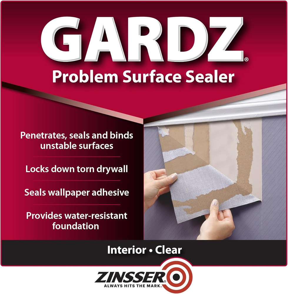 Qt 02304 Clear , Gardz Water-Based Problem Surface Sealer