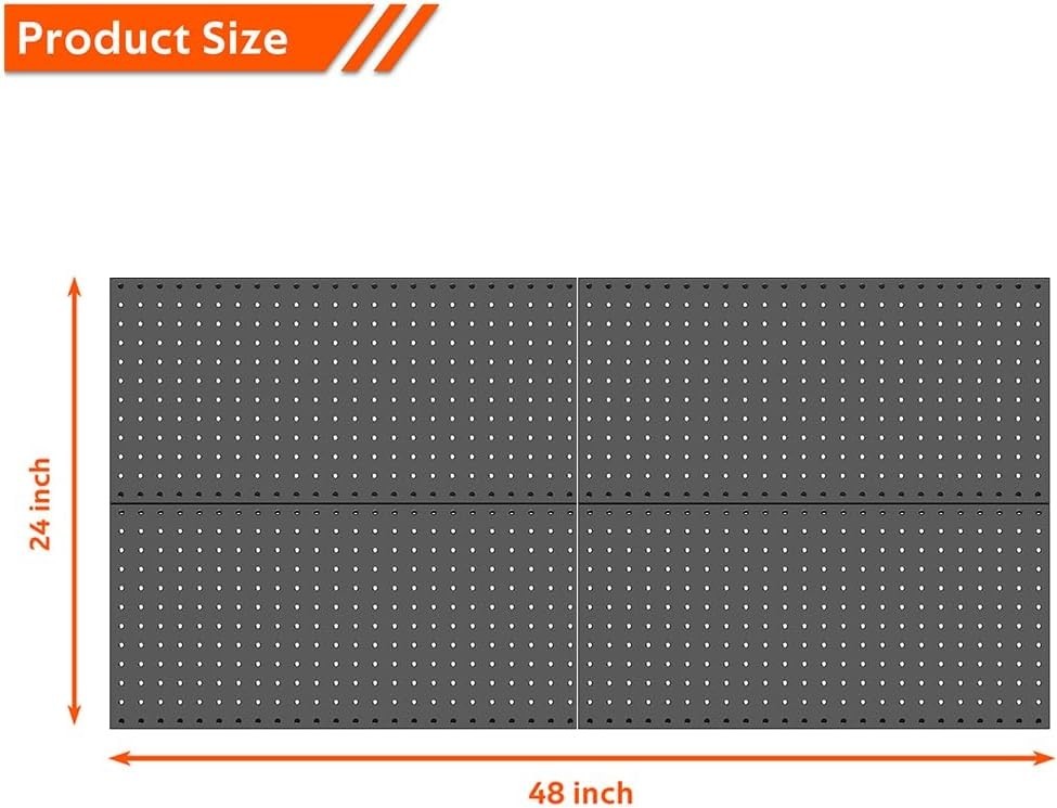 Metal Pegboard Wall Panels - Garage Tool Storage